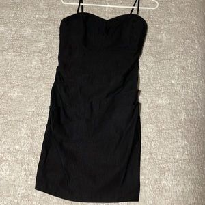 Black form fitting dress
